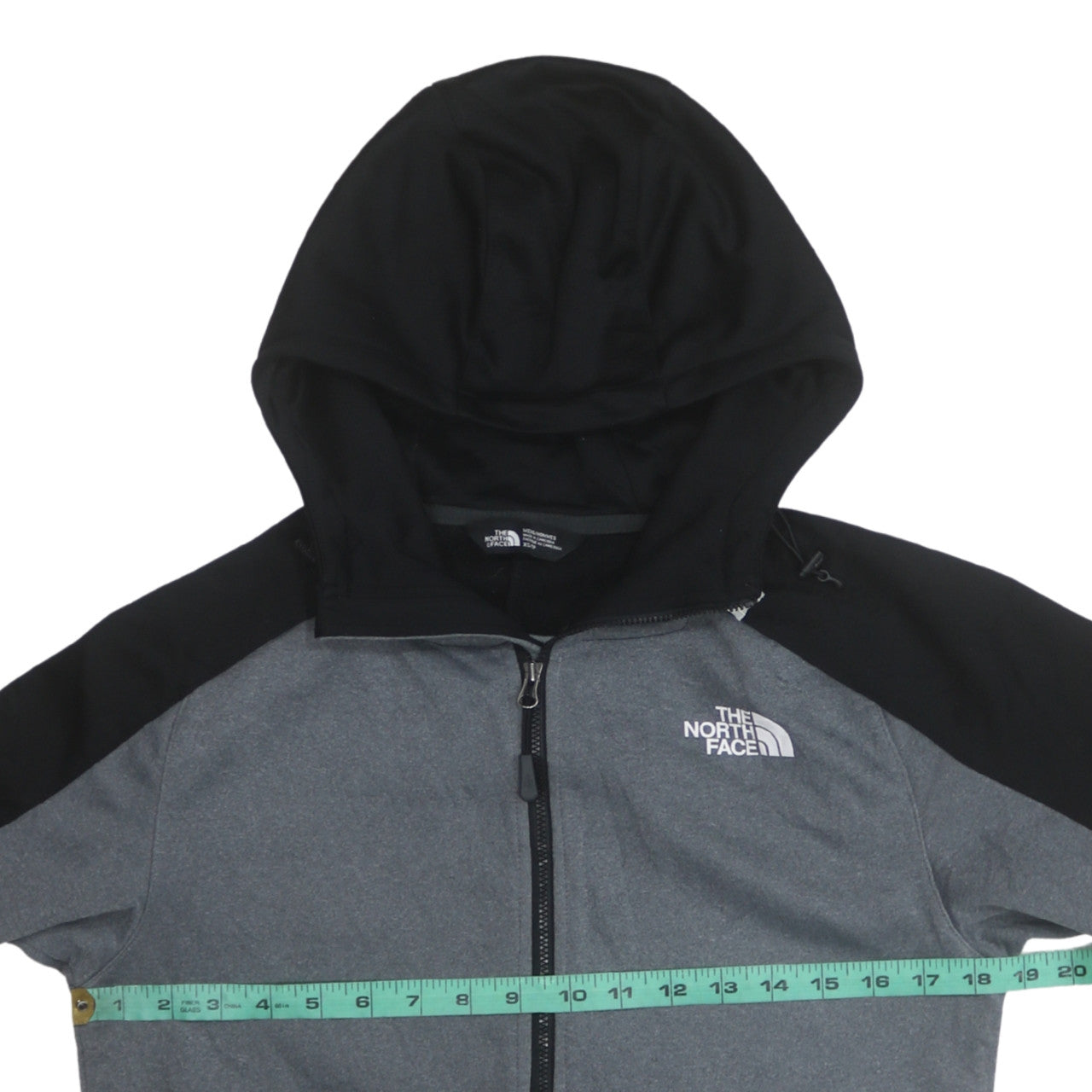 The North Face Men's Grey Full Zip Hooded Fleece Hoodie XS