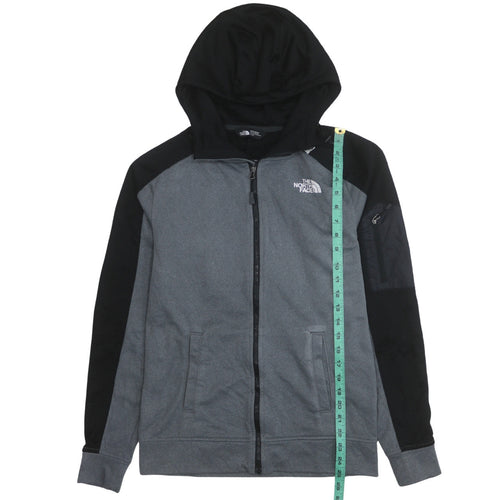 The North Face Men's Grey Full Zip Hooded Fleece Hoodie XS