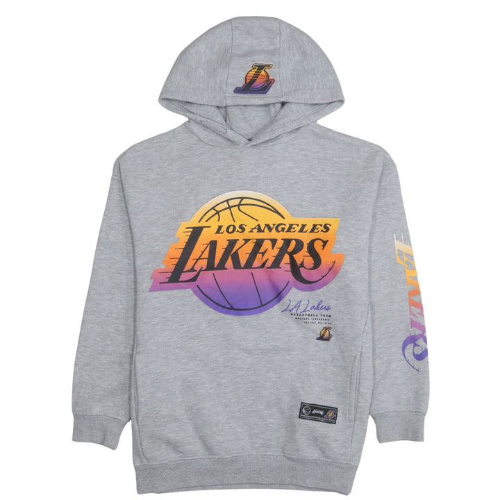 NBA Los Angeles Lakers Boys Grey Pullover Hoodie 11-12 Years Graphic Print