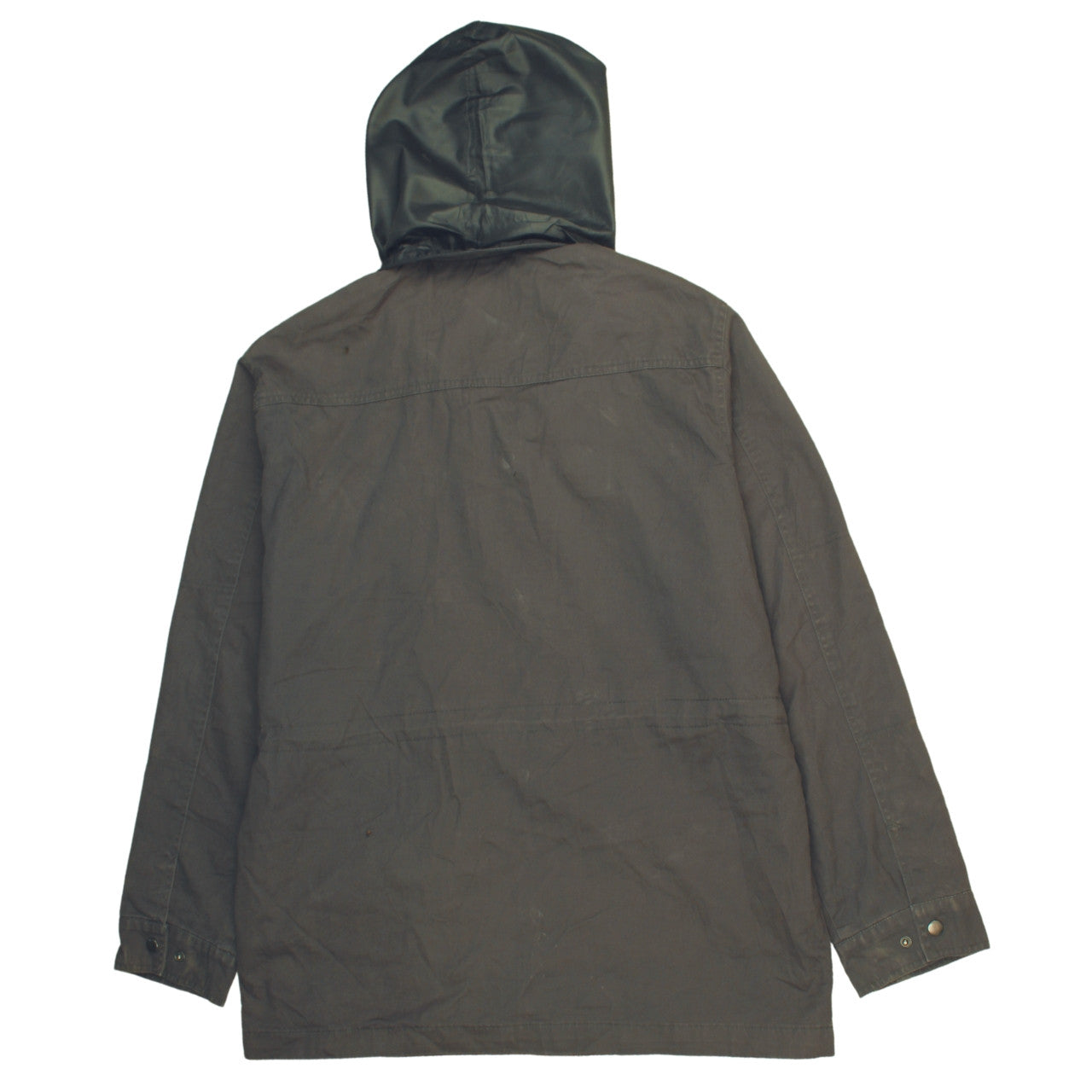 John Baner Men's Brown Hooded Cotton Parka Jacket Size 46