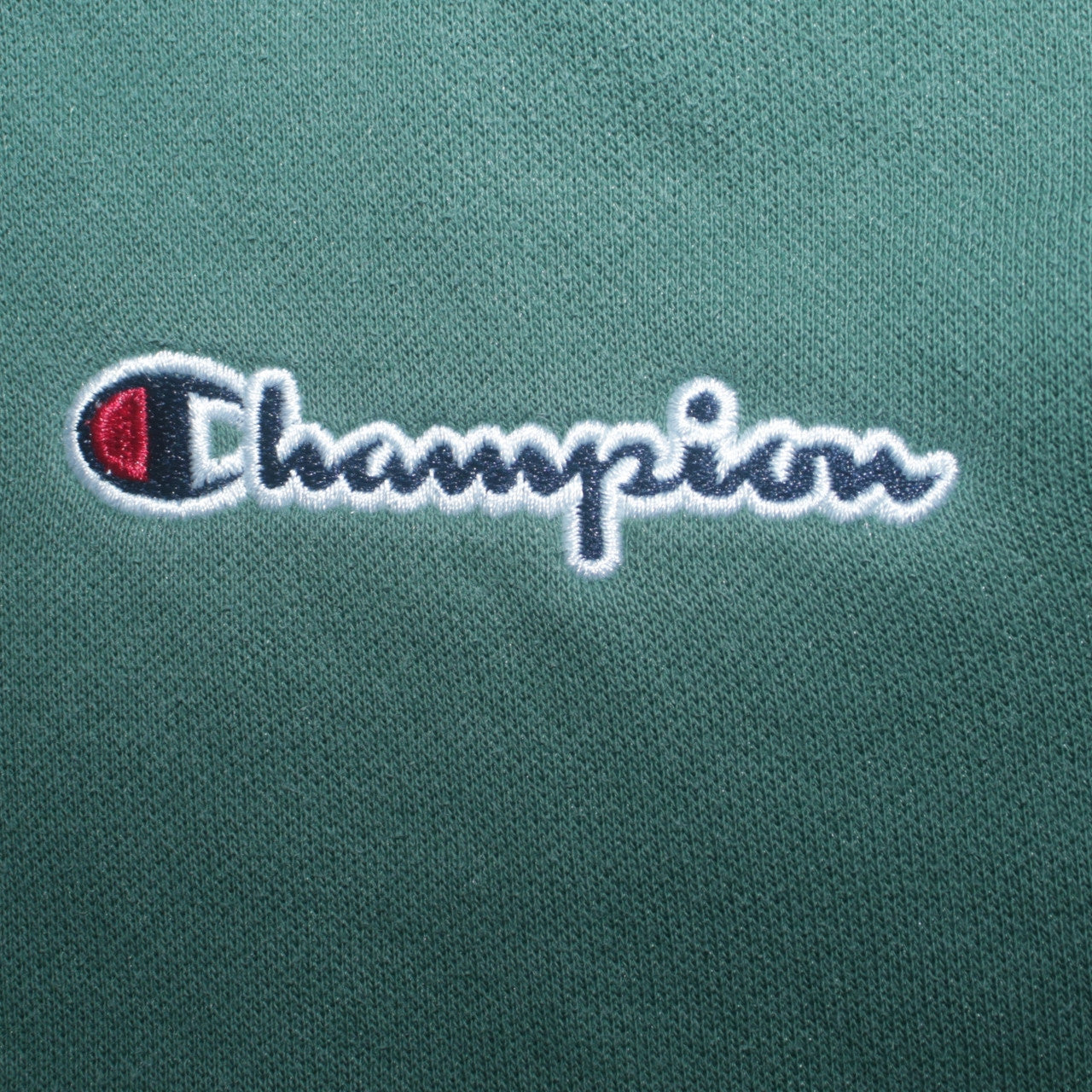 Champion Men's Green Pullover Hoodie Small Embroidered Logo Fleece