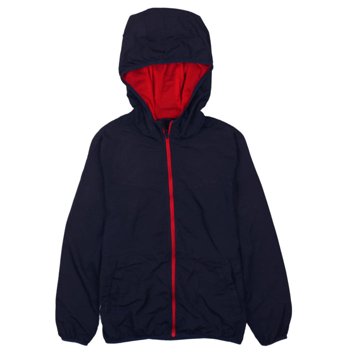 Jack & Jones Men's Blue Hooded Windbreaker Jacket Size M