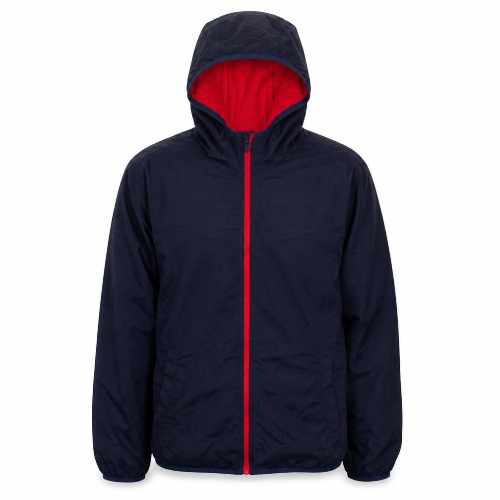 Jack & Jones Men's Blue Hooded Windbreaker Jacket Size M