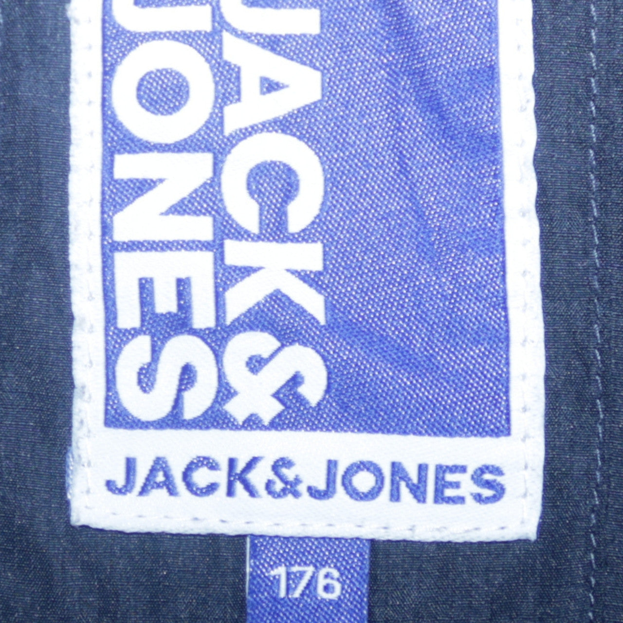 Jack & Jones Men's Blue Hooded Windbreaker Jacket Size M