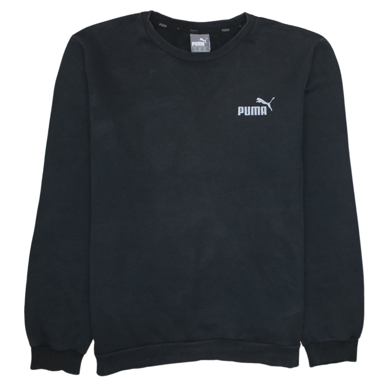 Puma Men’s Black Crew Neck Pullover Sweatshirt Size M
