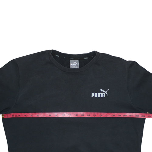 Puma Men’s Black Crew Neck Pullover Sweatshirt Size M