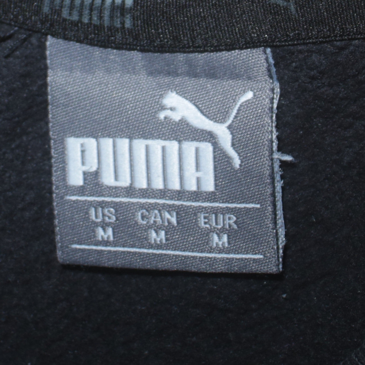 Puma Men’s Black Crew Neck Pullover Sweatshirt Size M