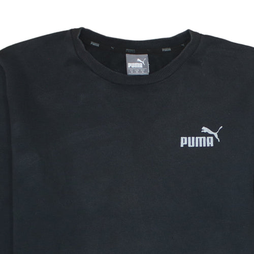 Puma Men’s Black Crew Neck Pullover Sweatshirt Size M