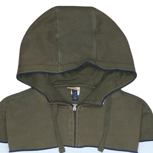 Ellesse Mens Green 1/2 Zip Hoodie Small Logo Sports Fleece