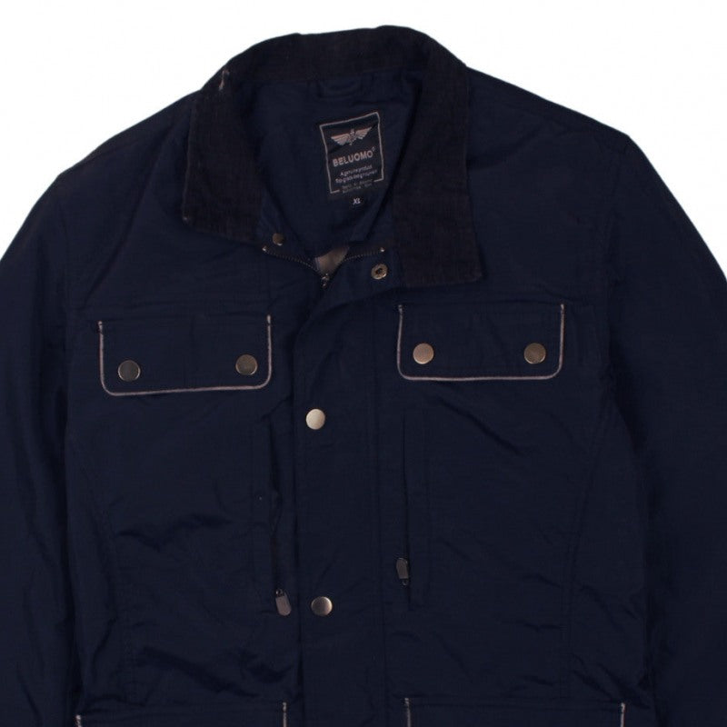 Additional view of Beluomo Men's Navy Jacket XL – Casual Expedition Style Outerwear