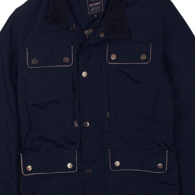 Additional view of Beluomo Men's Navy Jacket XL – Casual Expedition Style Outerwear