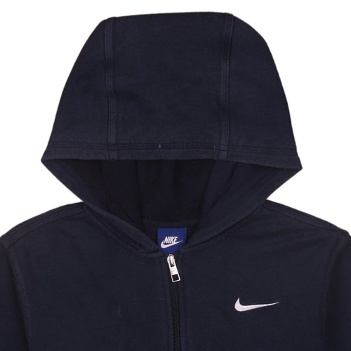 Nike Boys Black Full Zip Hoodie XL 13-15 Years Hooded Sweatshirt
