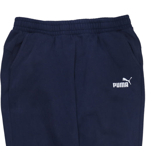 Puma Men Blue XL Sweatpants Elastic Waist Fleece Joggers