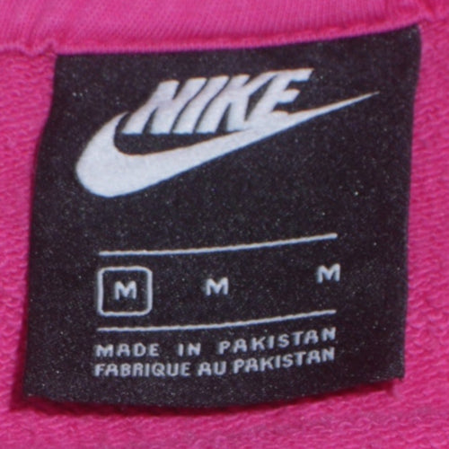 Nike Women’s Pink Pullover Hoodie Medium Cotton Blend Casual