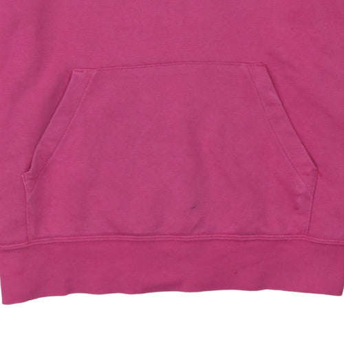 Nike Women’s Pink Pullover Hoodie Medium Cotton Blend Casual