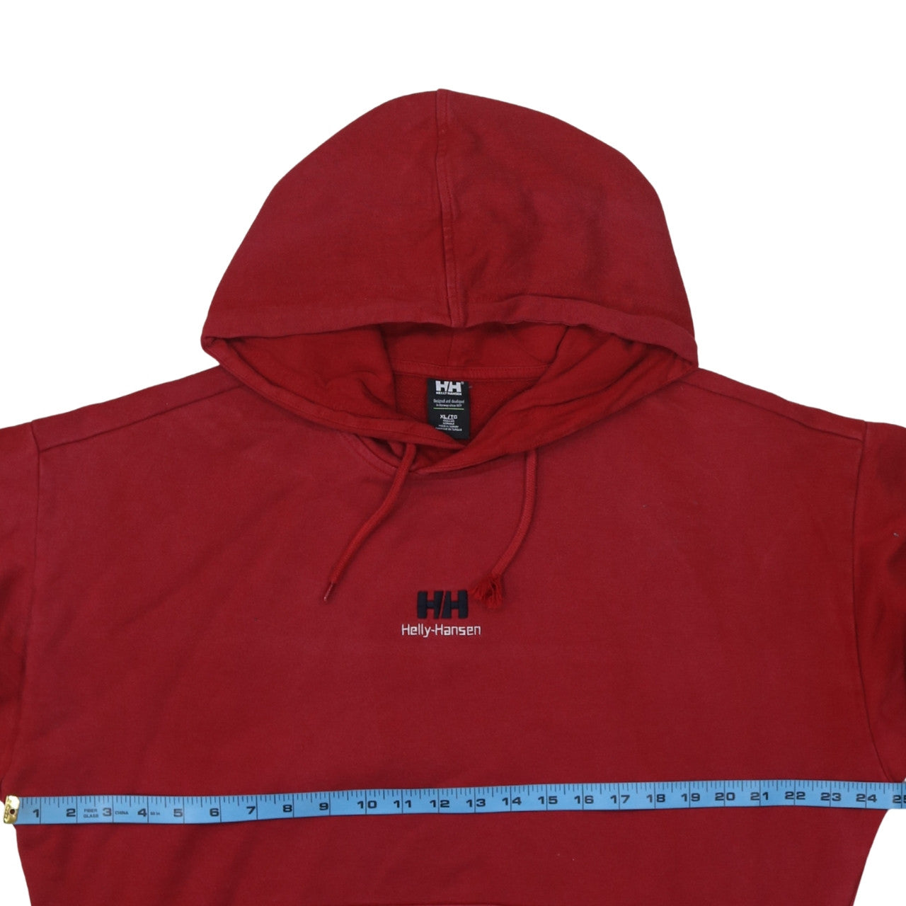 Helly Hansen Men's Red Pullover Hoodie XL Regular Cotton