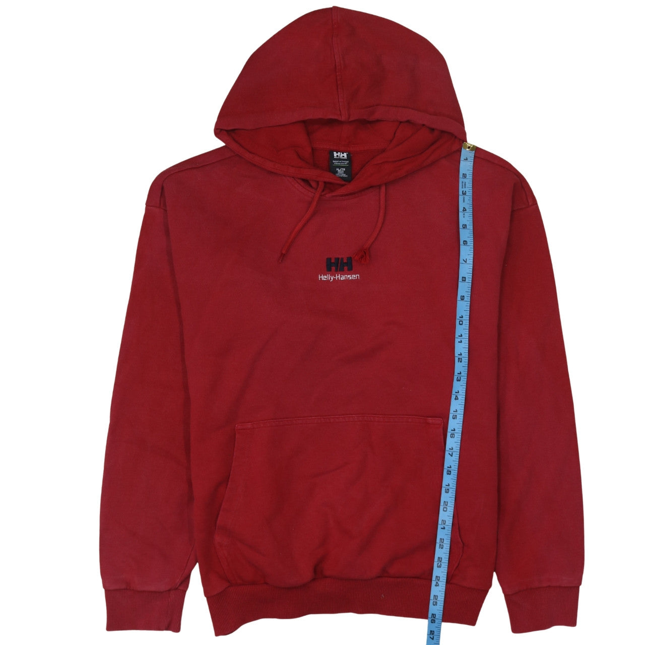 Helly Hansen Men's Red Pullover Hoodie XL Regular Cotton