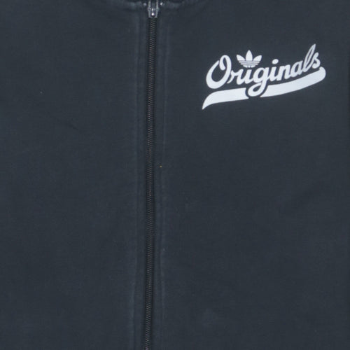 Adidas Originals Men's Black XS Full Zip Hoodie