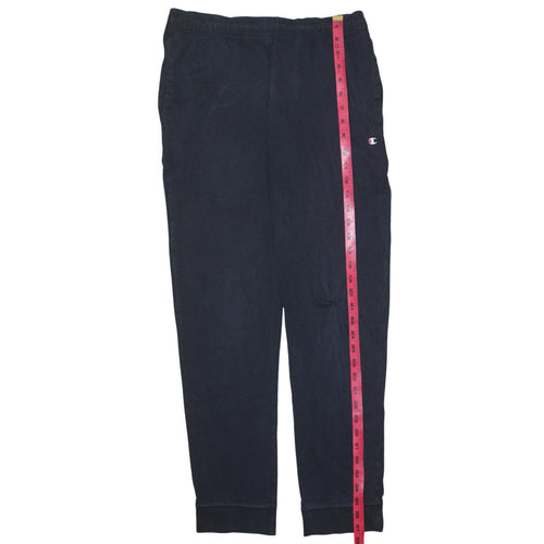 Champion Men's Black Jogger Trousers Medium Cotton Blend