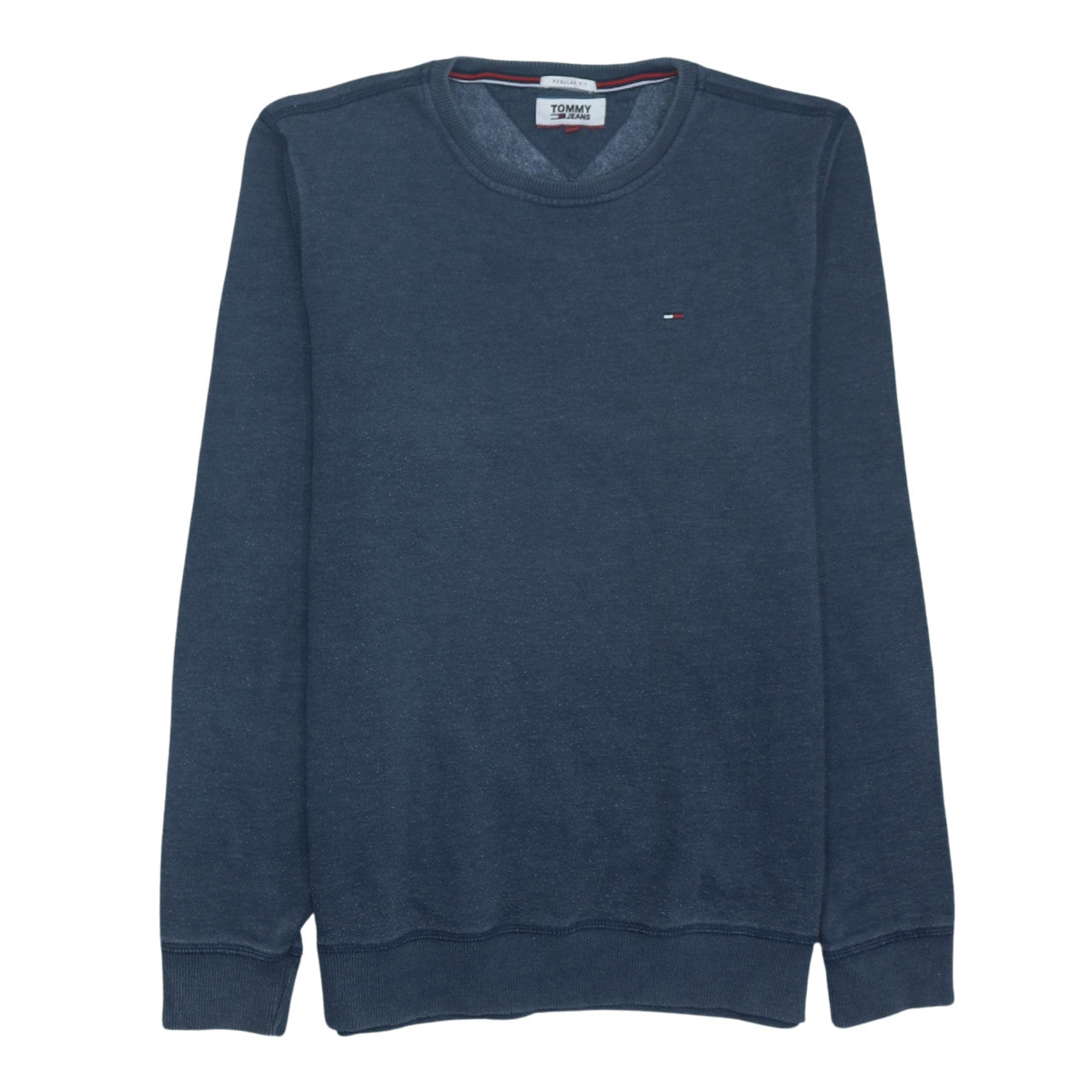 Tommy Jeans Men's Blue Regular Fit Crew Neck Sweatshirt M