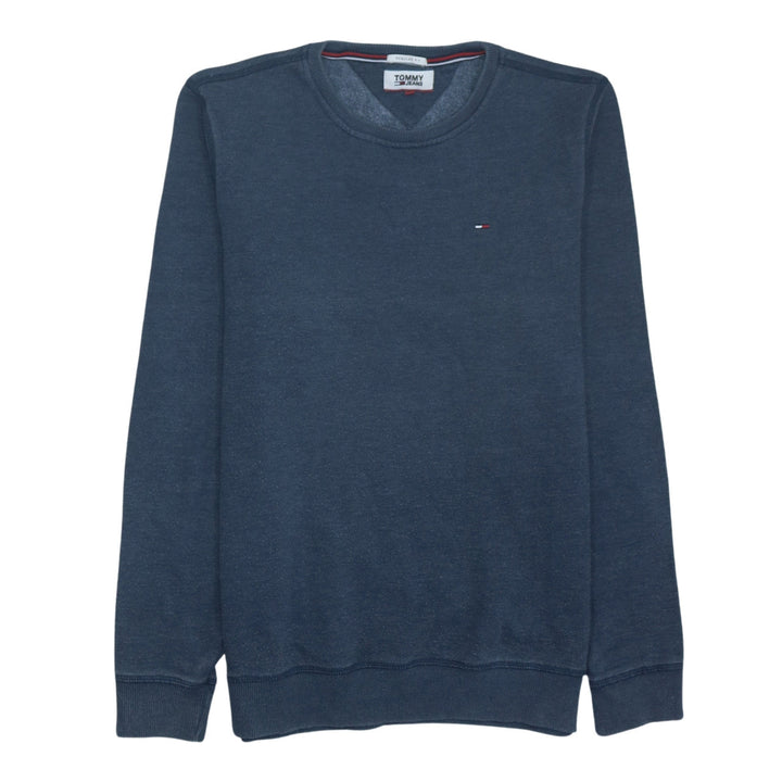 Tommy Jeans Men's Blue Regular Fit Crew Neck Sweatshirt M