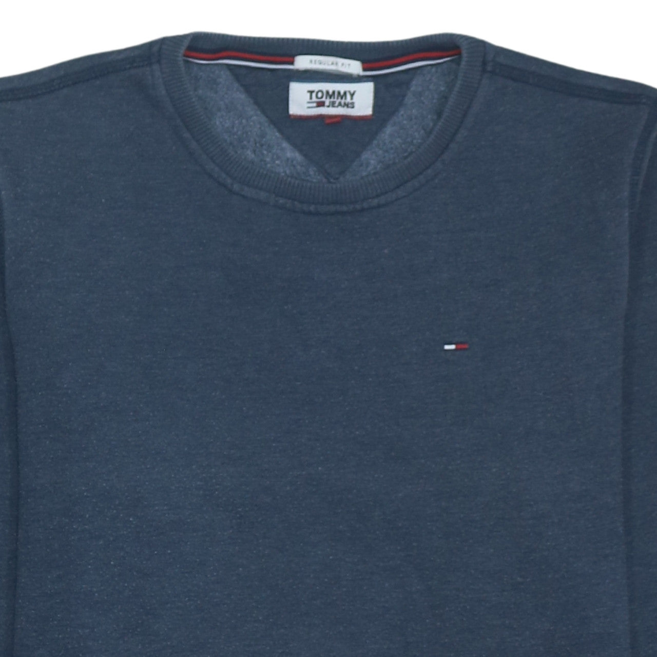 Tommy Jeans Men's Blue Regular Fit Crew Neck Sweatshirt M