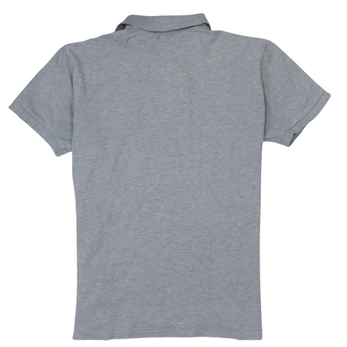 Ralph Lauren Men's Grey Slim Fit Cotton Polo Shirt L
