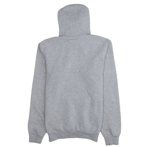 Adidas Men's Grey Pullover Hoodie Small Logo Fleece Sweatshirt