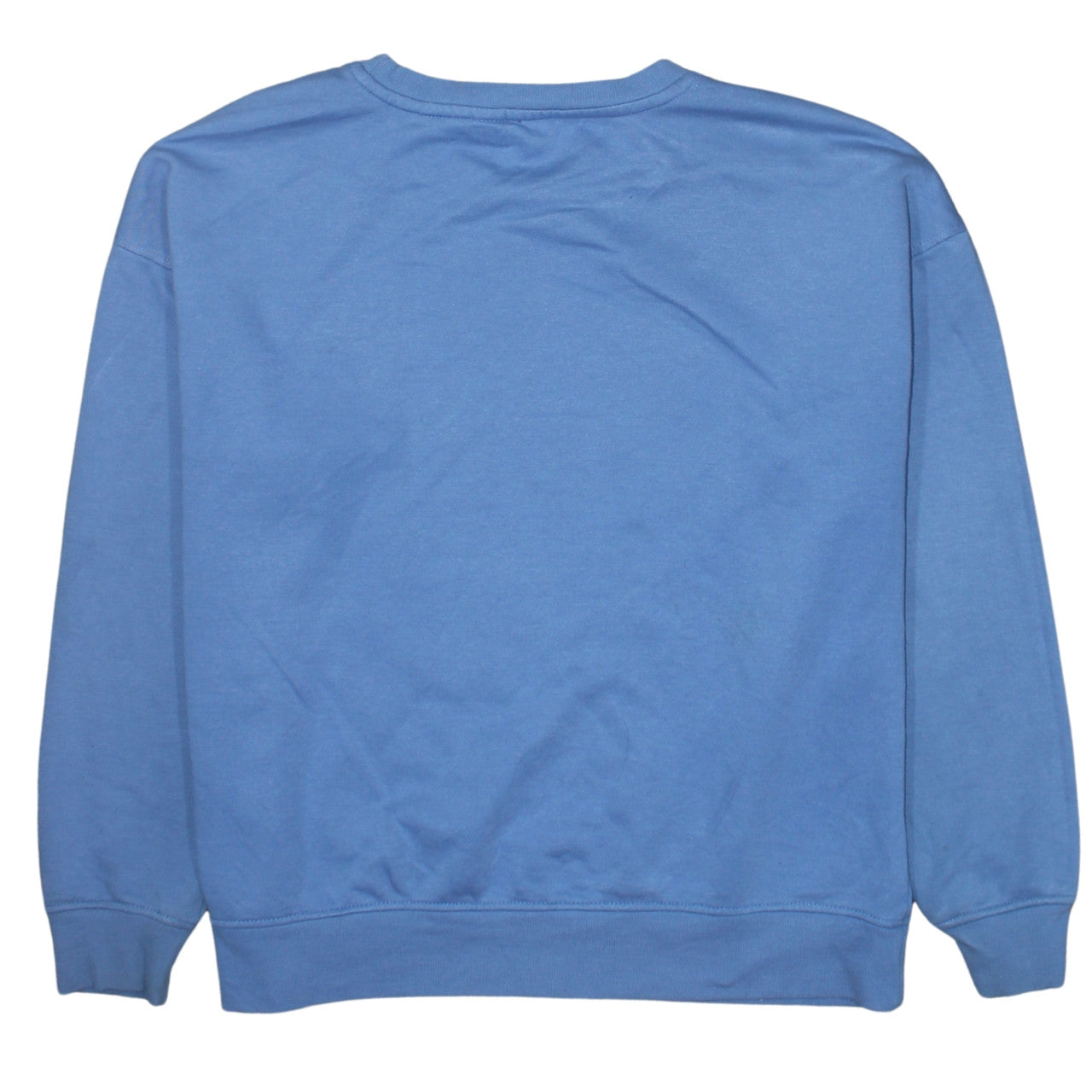 Disney Primark Women Blue Stitch Sweatshirt L 14/16 Long Sleeve Crew Neck