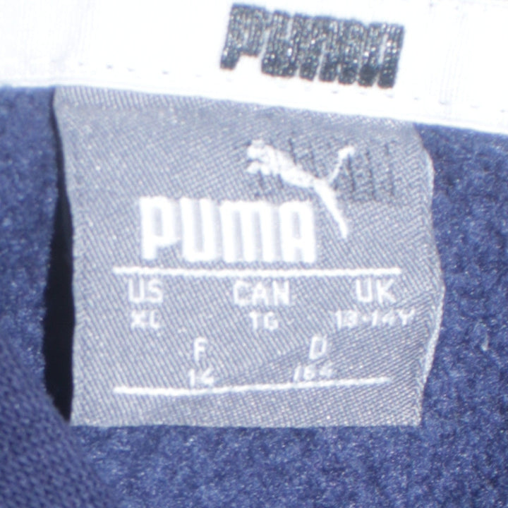 Puma Boys Navy Blue Pullover Hoodie 13-14 Years Hooded Sweatshirt