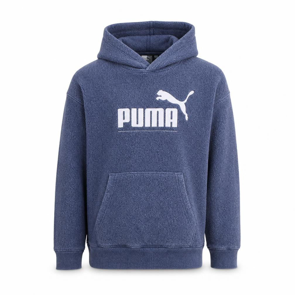 Puma Boys Navy Blue Pullover Hoodie 13-14 Years Hooded Sweatshirt