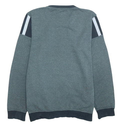 Adidas Men’s Grey Regular Fit Crew Neck Sweatshirt Size M