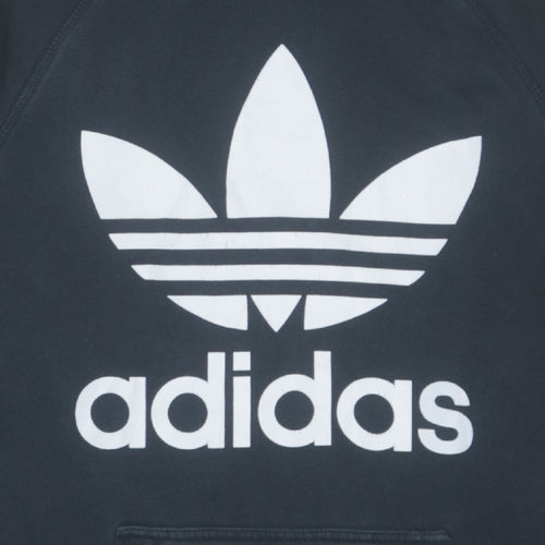 Adidas Men's Black Pullover Hoodie Small Hooded Sweatshirt Logo