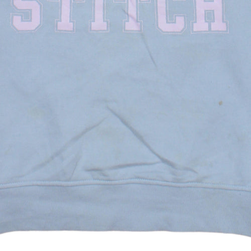 Primark Disney Women Blue Stitch Sweatshirt Size 12/14 Pullover