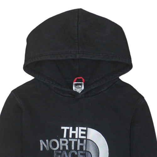 The North Face Boys Black Pullover Hoodie L Cotton Fleece Casual Warm