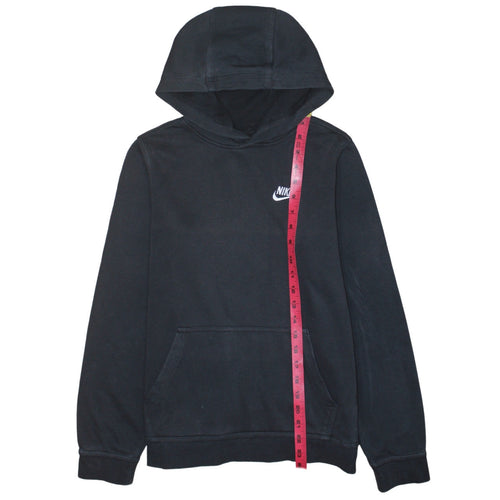 Nike Boys Black Pullover Hoodie XL 158-170cm Standard Fit Cotton Blend