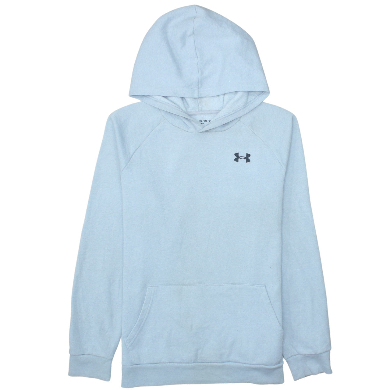 Under Armour Boys Light Blue Pullover Hoodie YXL Loose Fit