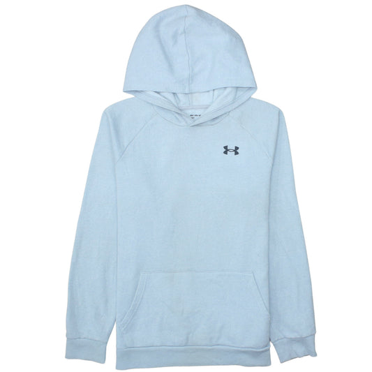 Under Armour Boys Light Blue Pullover Hoodie YXL Loose Fit