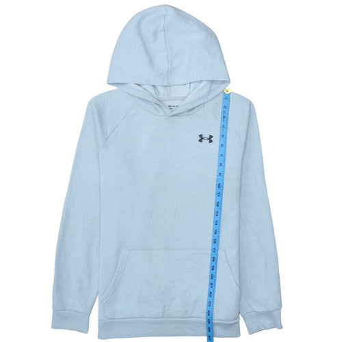 Under Armour Boys Light Blue Pullover Hoodie YXL Loose Fit