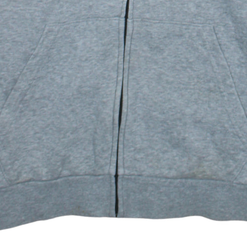 Adidas Men's Grey Full Zip Hoodie M Sportswear Hooded Sweatshirt