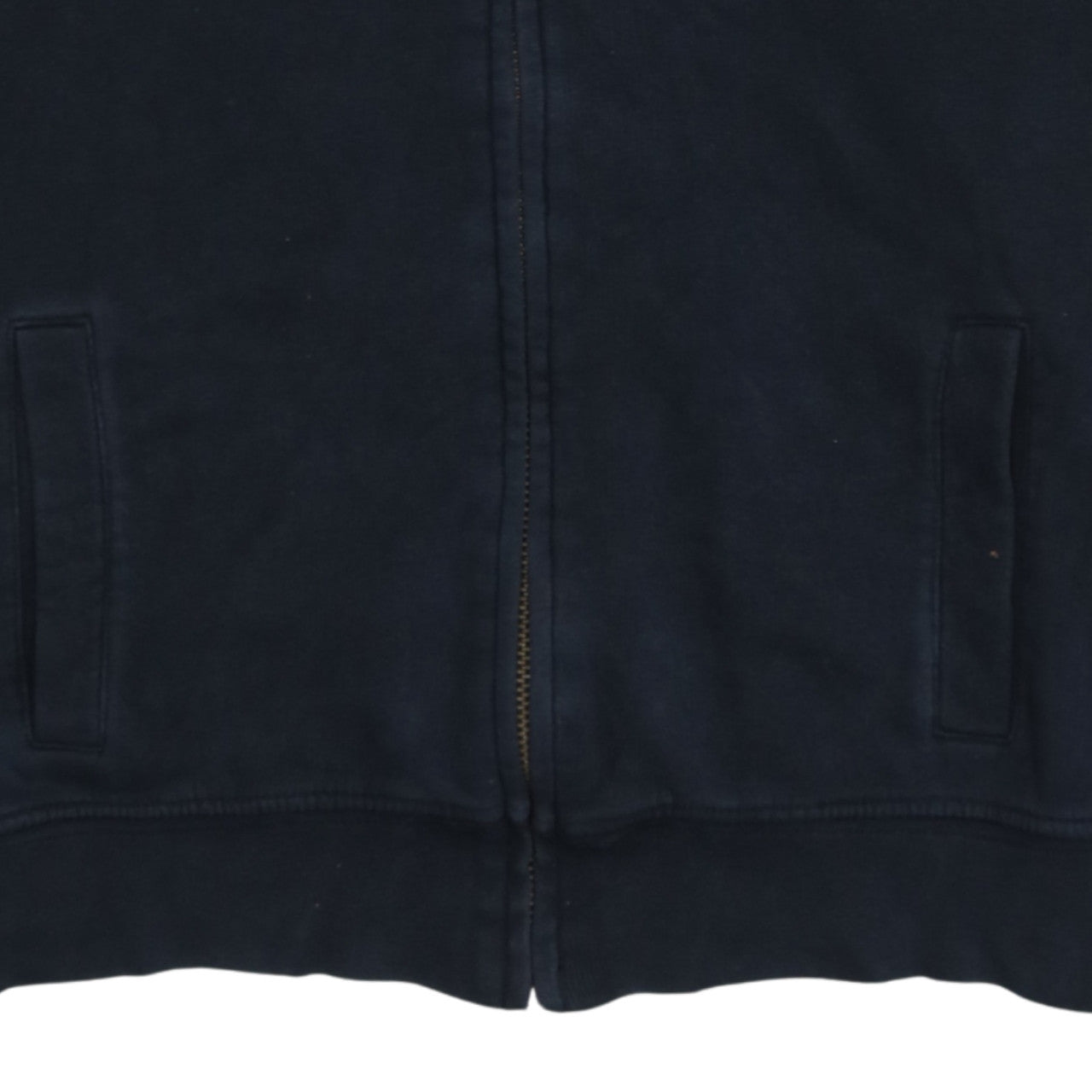 Timberland Men's Blue Full Zip Embroidered Sweatshirt Size M