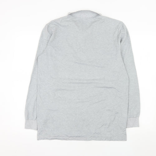 ProFiz Men’s Grey Collared 1/2 Zip Long Sleeve Sweatshirt M