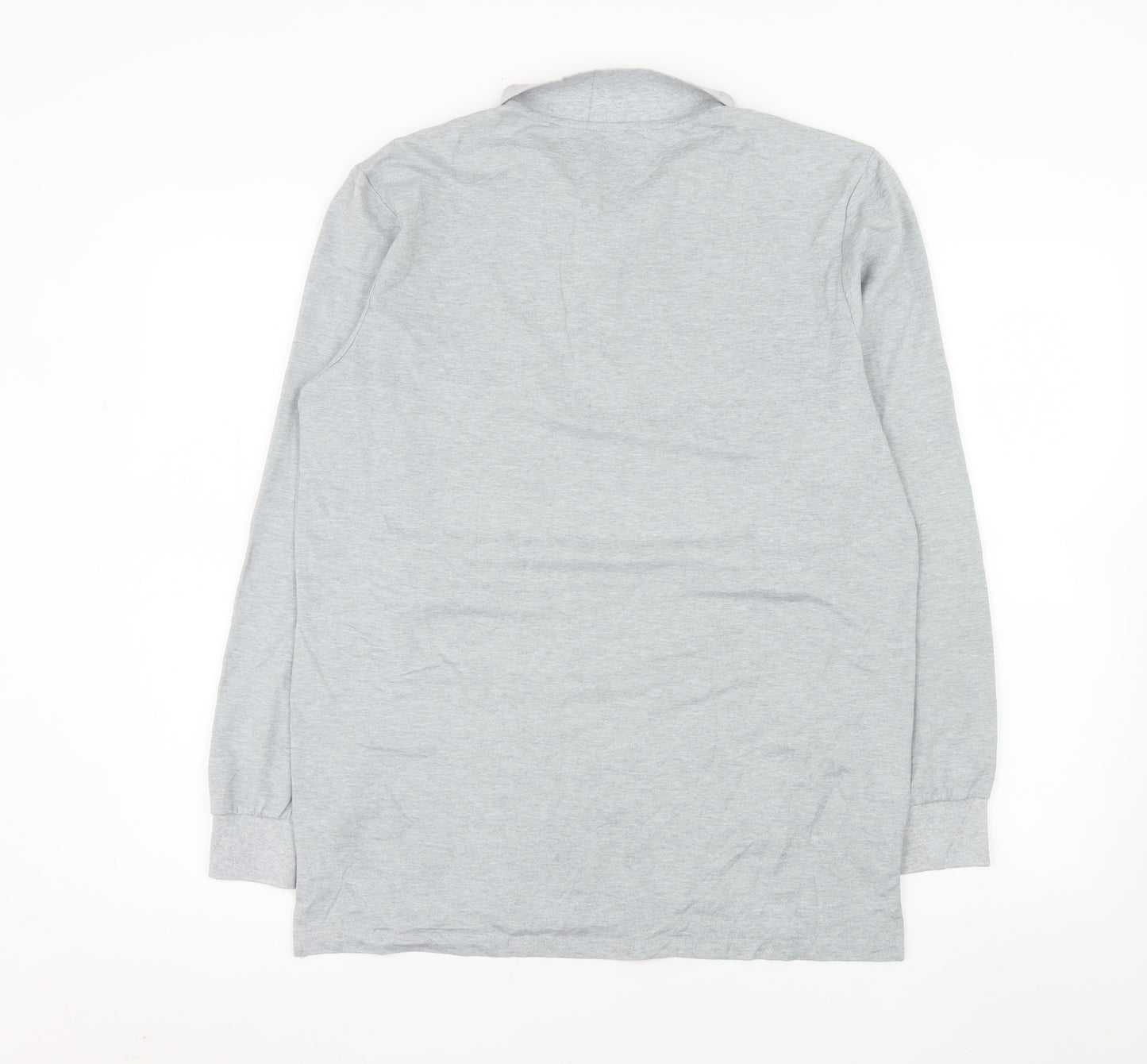 ProFiz Men’s Grey Collared 1/2 Zip Long Sleeve Sweatshirt M