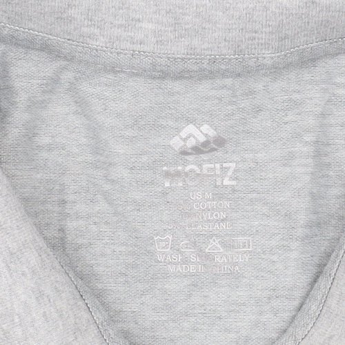 ProFiz Men’s Grey Collared 1/2 Zip Long Sleeve Sweatshirt M