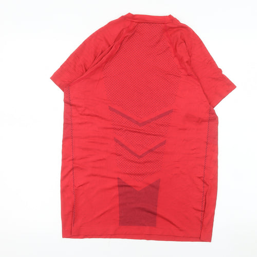 Domyos Men's Red Short Sleeve Athletic Training T-Shirt Size M