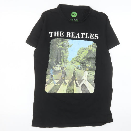 The Beatles Men's Black Abbey Road Graphic Band T-Shirt M
