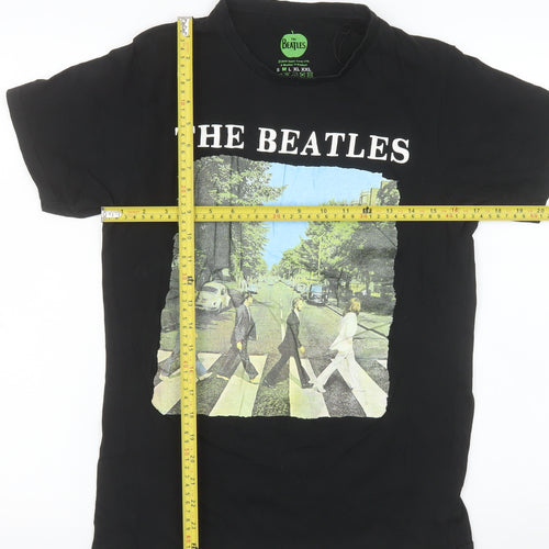 The Beatles Men's Black Abbey Road Graphic Band T-Shirt M