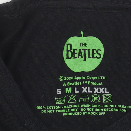 The Beatles Men's Black Abbey Road Graphic Band T-Shirt M
