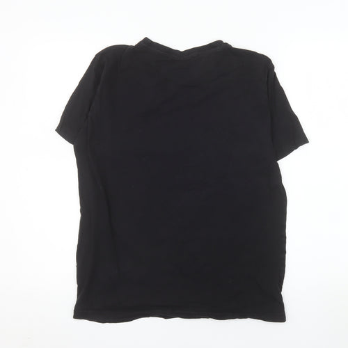NICCE Men's Black Small Graphic Logo Cotton T-Shirt