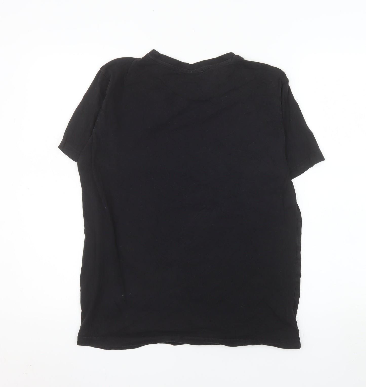 NICCE Men's Black Small Graphic Logo Cotton T-Shirt